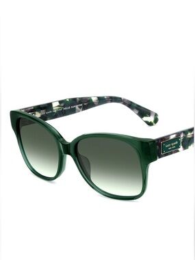 Kate Spade Trulee Sunglasses. Green, Square Frames, UV400.